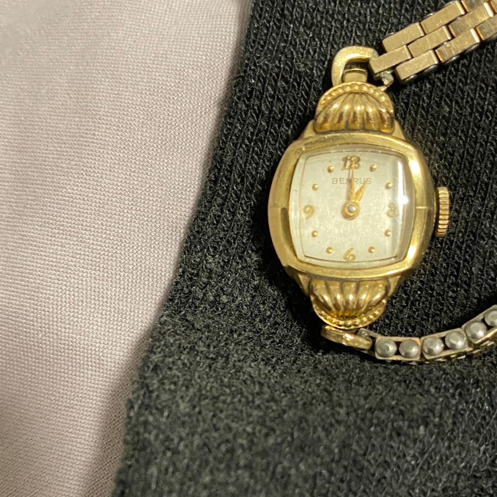 Benrus Women's Gold-Tone Vintage Bracelet Watch - Gold